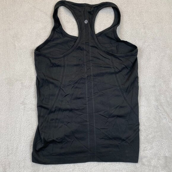 Lululemon Womens Athletic Tank Top Small Black Graphic Print Ride Racerback Gym - Picture 9 of 9